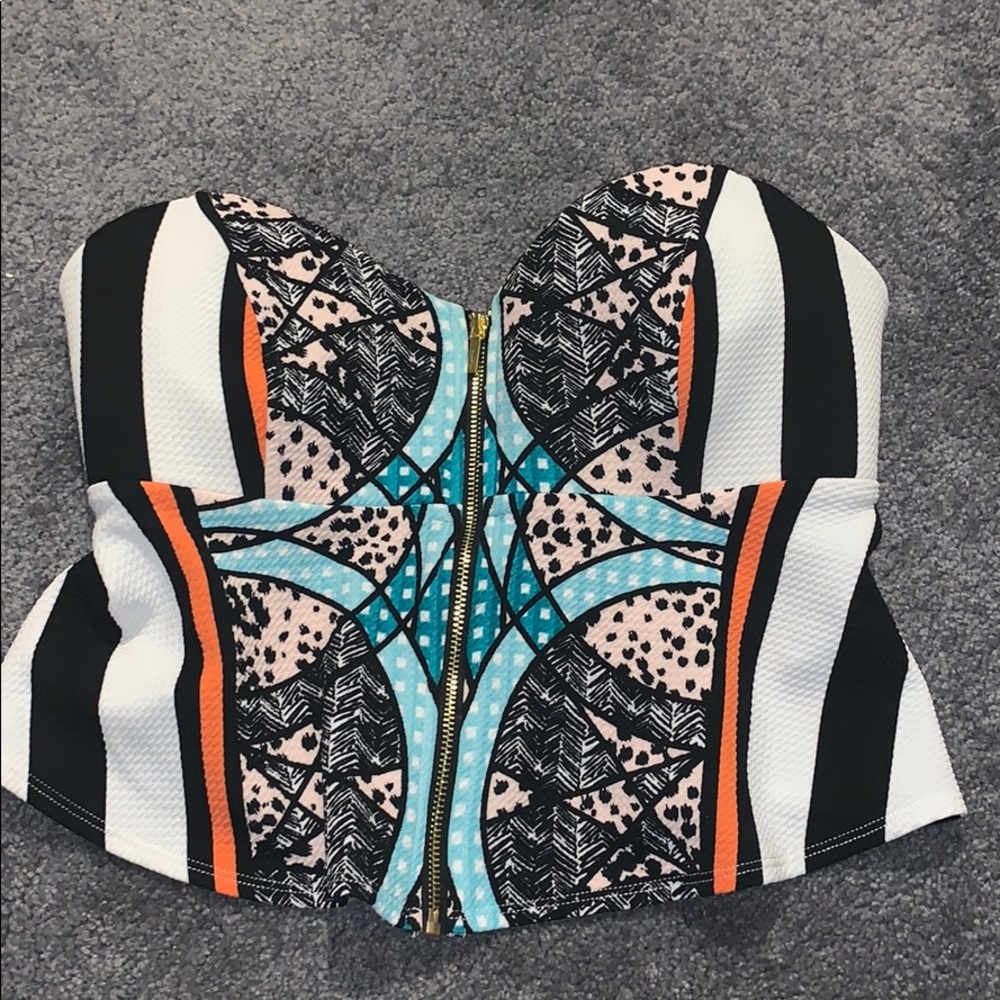 Bebe peplum top